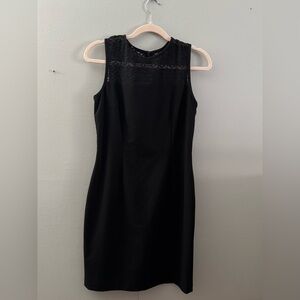 Calvin Klein Black‎ Lace Detail Mini Dress